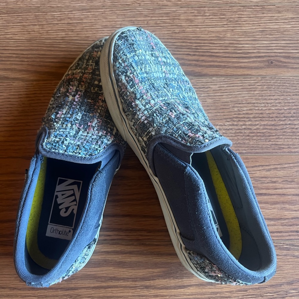 Vans | women’s woven slip on shoes | ortholite | 7.5